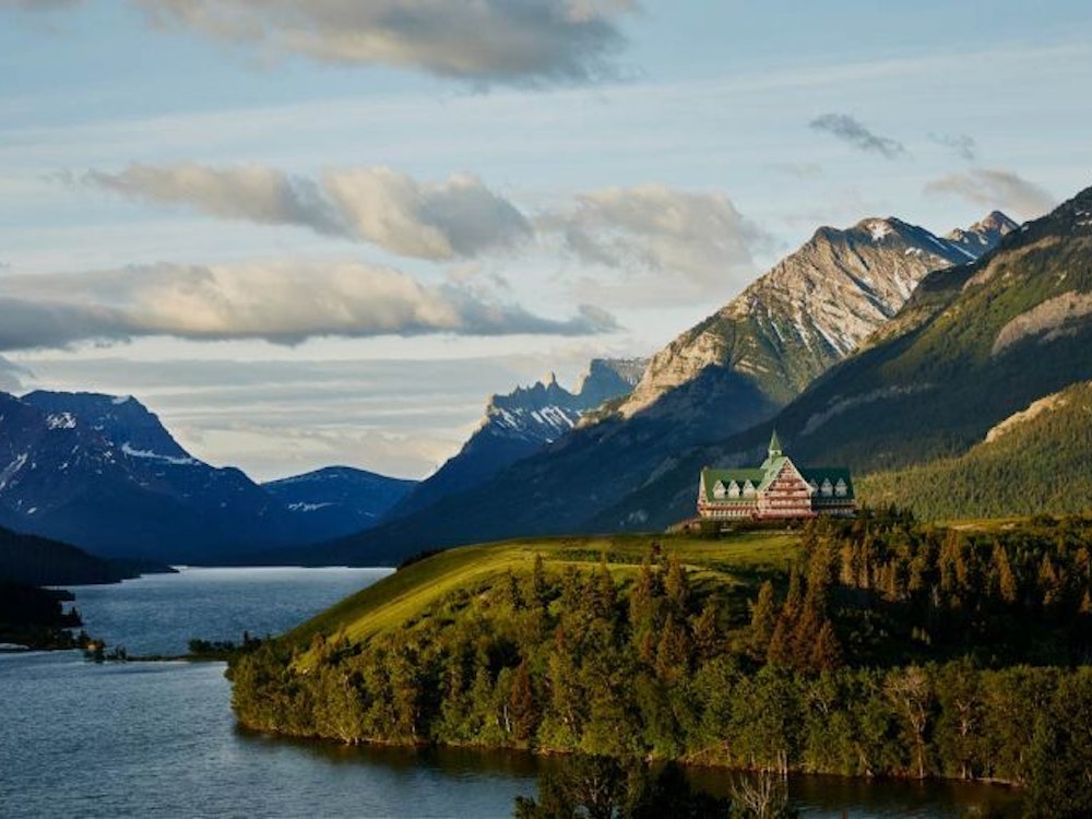 Ausblick auf den See und die Berge