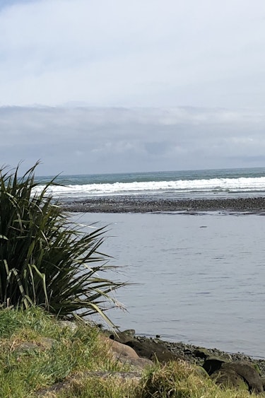 Newzealand north taranaki beach