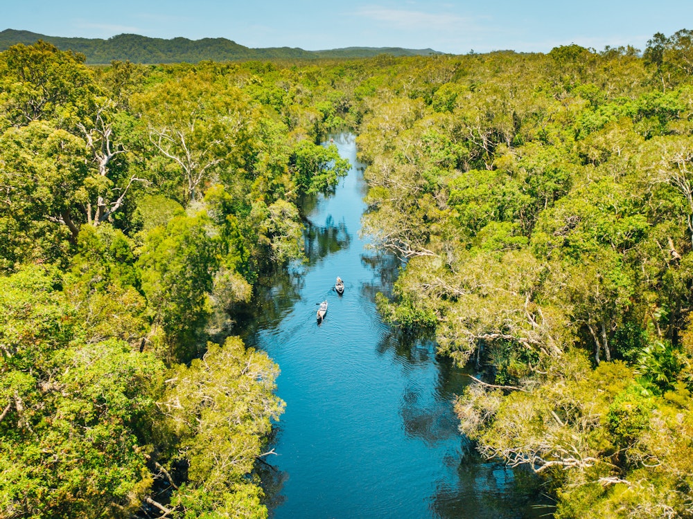 Noosa Everglades in Queensland von oben