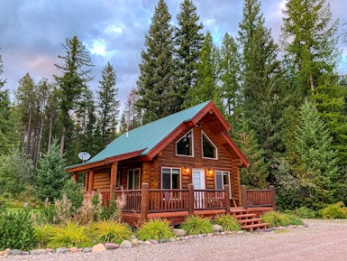 Een cottage in Glacier National Park in Montana