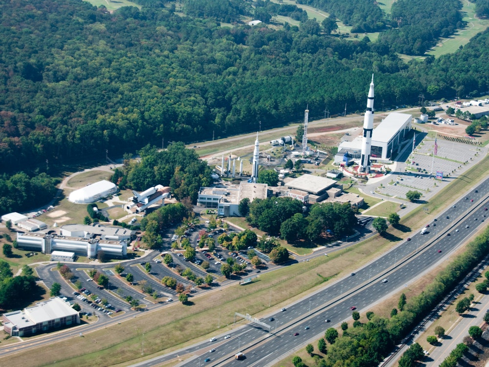 Het U.S. Space and Rocket Centre in Huntsville, Alabama