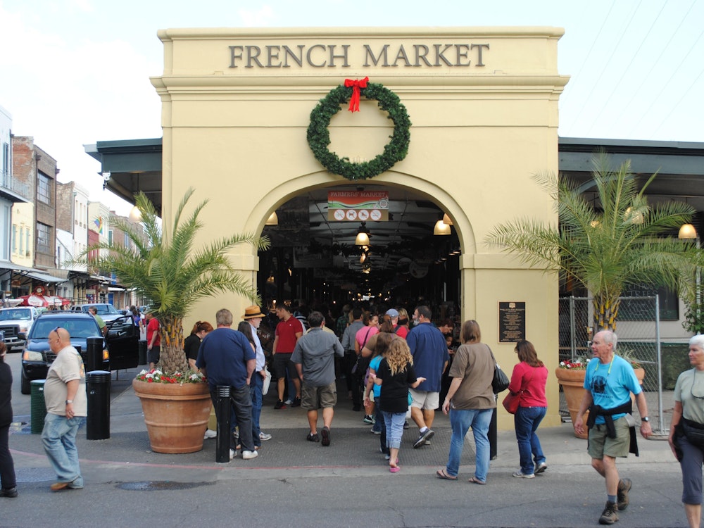 Bezoek in New Orleans de French Market