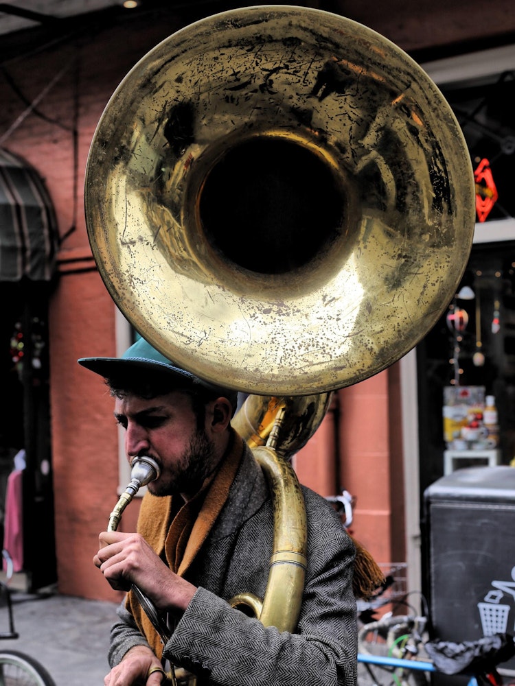 trompetist in New Orleans