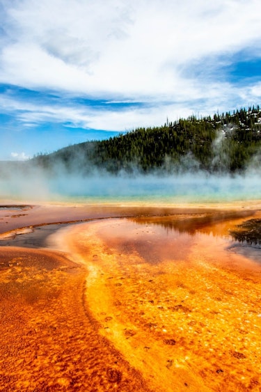 USA Wyoming Yellowstone Nationalpark heiße Quelle