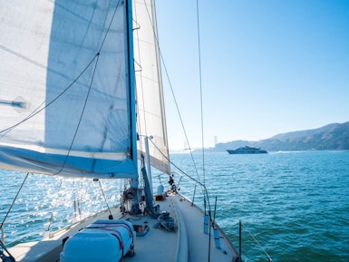 USA California San Francisco Bay Sailing