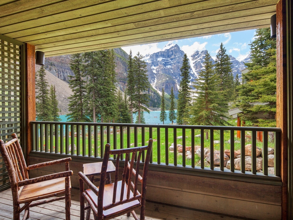 Moraine Lake Lodge Double Room deck 1