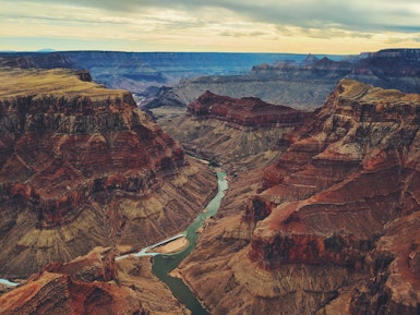 Het uitzicht vanaf de Grand Canyon in de Verenigde Staten
