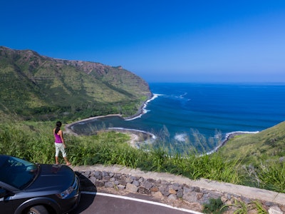 Hawaii: Halawa Valley Lookout auf der Insel Molokai