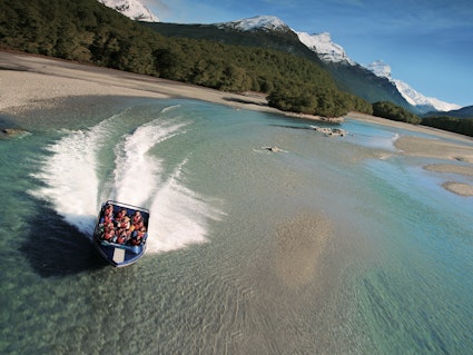 Nz glenorchy jet boat national park family see and do active