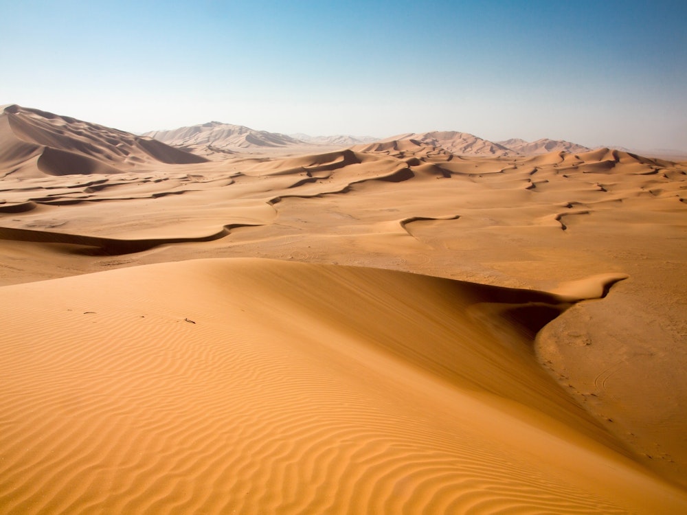 Sanddünen bei Tag von der Rub al-Khali Wüste