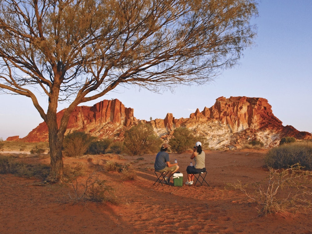 Camping im roten Zentrum des australischen Outbacks