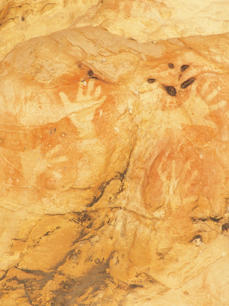 Een Aboriginal rotstekening in de Grampians
