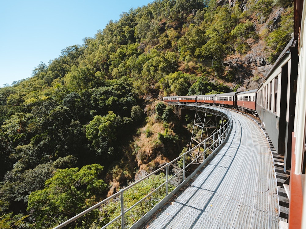 Scenic Railway Zug in Kuranda Australien
