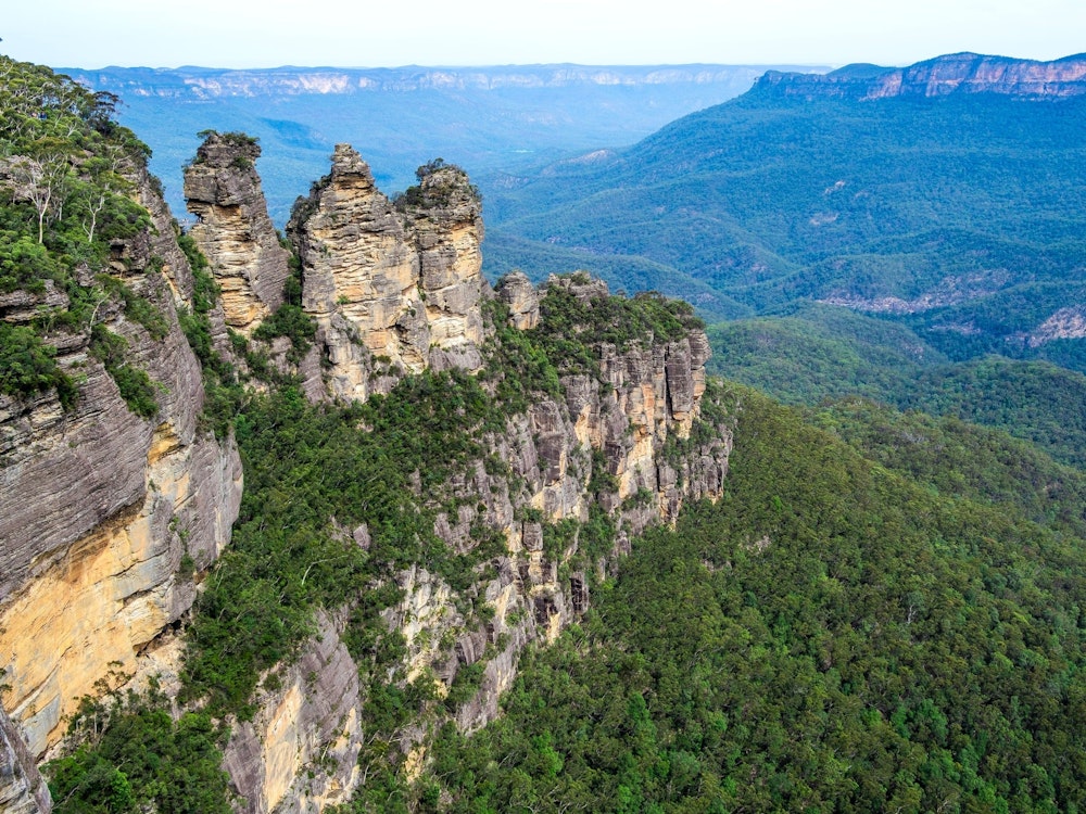 Felsformation Three Sisters im Blue Mountains Nationalpark in Australien