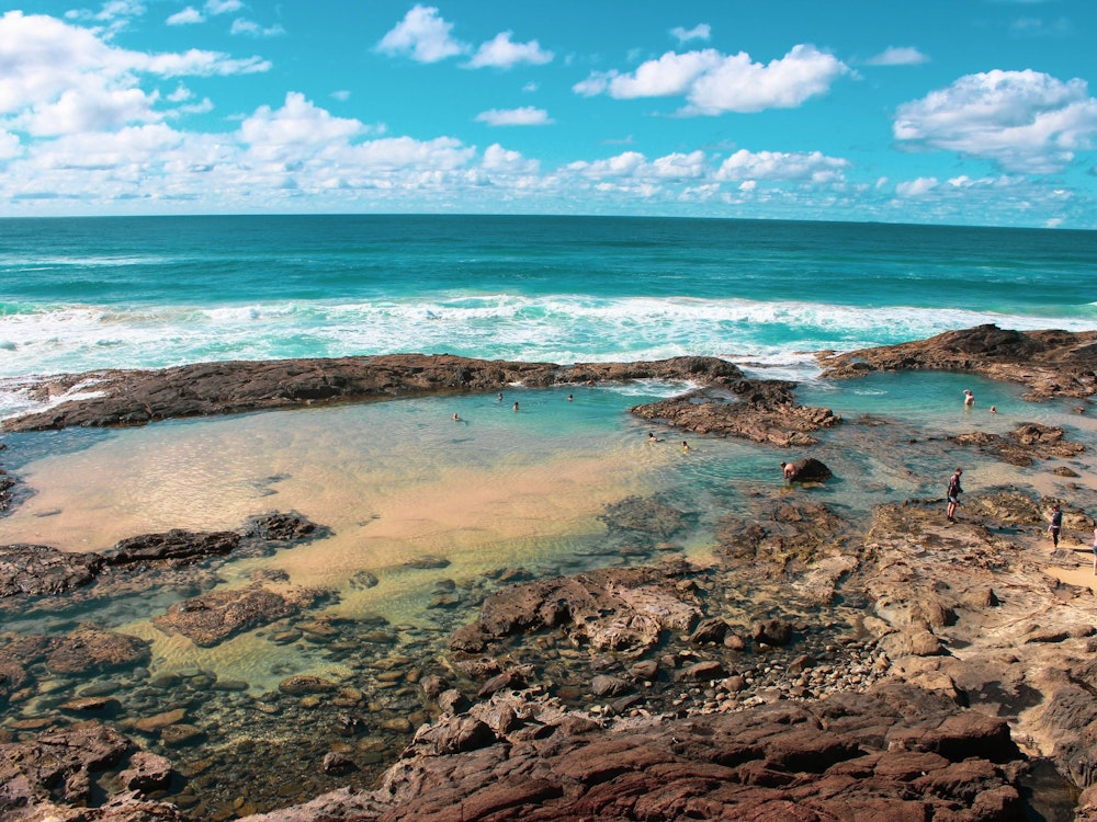 Aus fraser island natural pools queensland