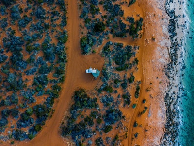 aus western australia camper beach outback