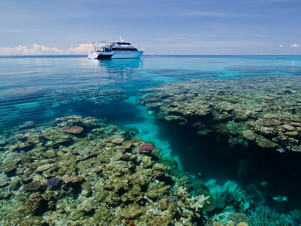 Boat on ocean Cairns | Australia holiday