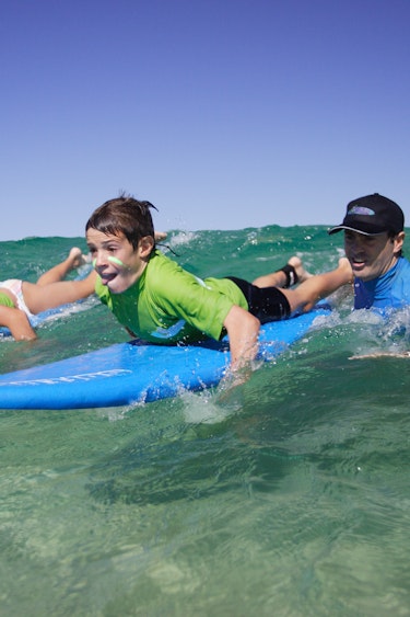 Australien sydney bondi surfing kids kinder lernen surfen