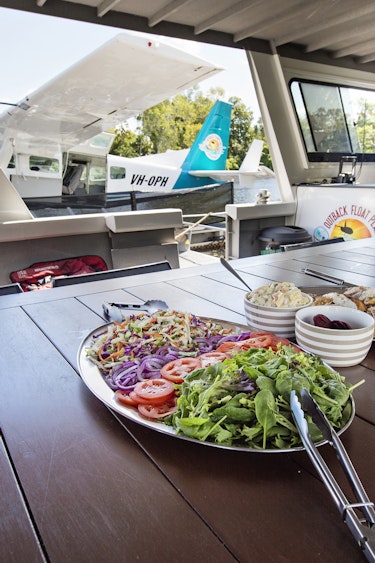 Au outback floatplane fresh lunch friends see and do adventurous