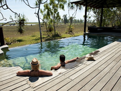 Aus kakadu wilderness bungalow pool view partner stays luxury