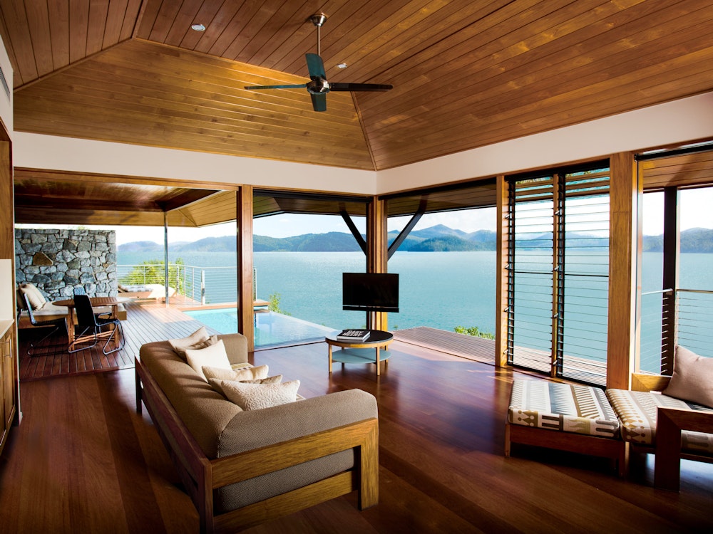 Luxusunterkunft mit Blick auf Ozean Hamilton island