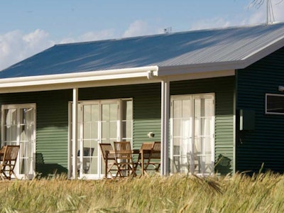 Een van de cottages bij de boerderij in West-Australië