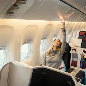 Australia Business Class flight solo traveller