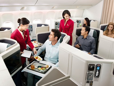 Cathay pacfic food service soloflights business class exampletrips