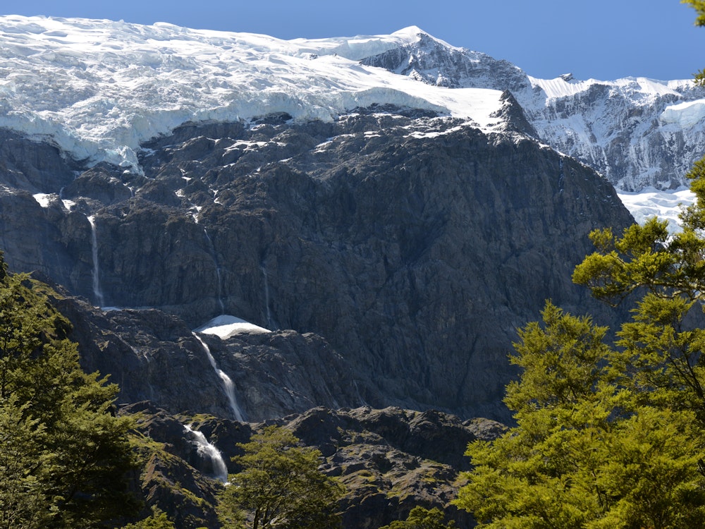 De Rob Roy Glacier in Nieuw-Zeeland