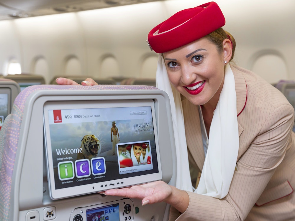 Emirates economy entertainment