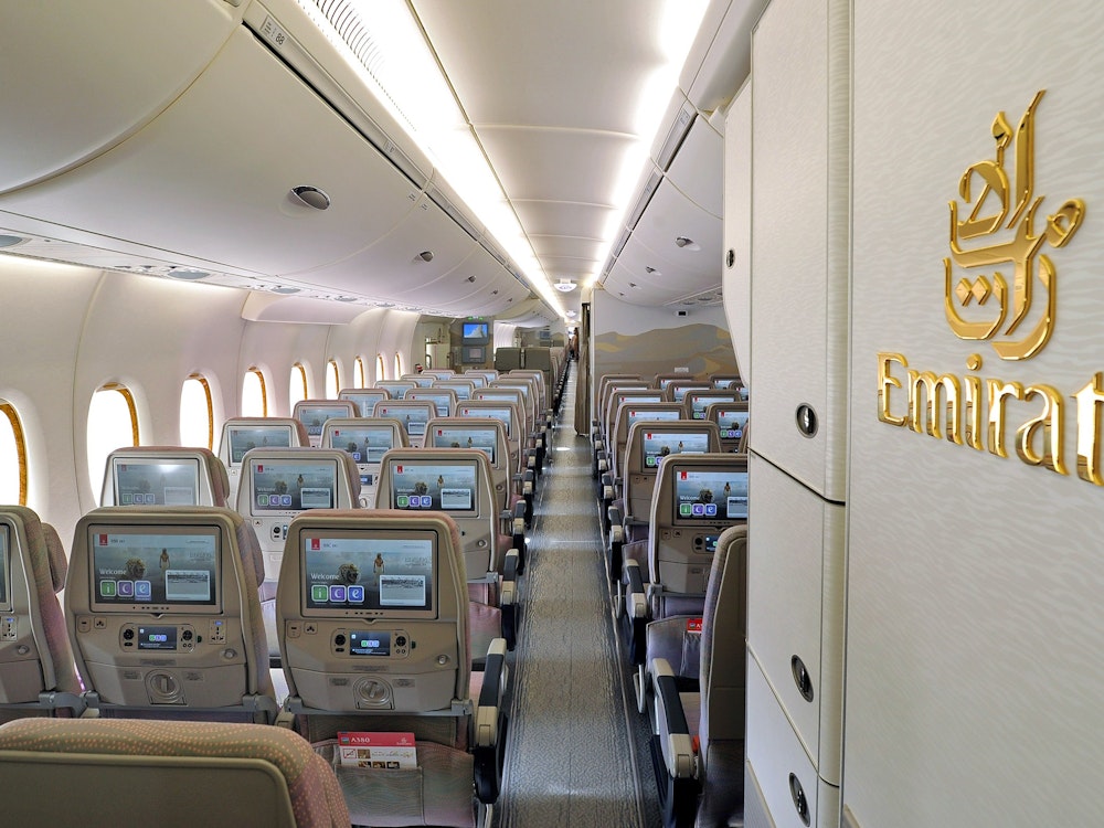 Emirates Economy Klasse Sitzplätze