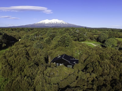 Een verscholen luxe villa in Nieuw-Zeeland.