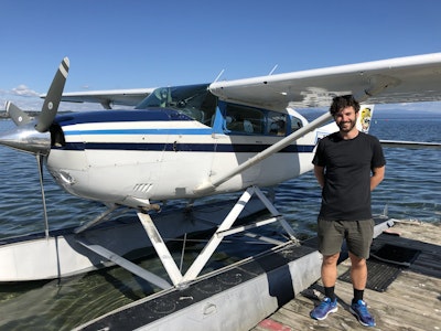 Travel advisor Ben ready to fly a seaplane
