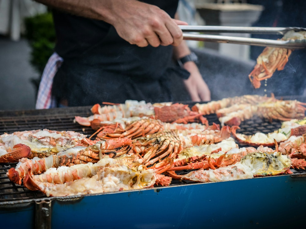 Meeresfrüchte Barbecue in Neuseeland
