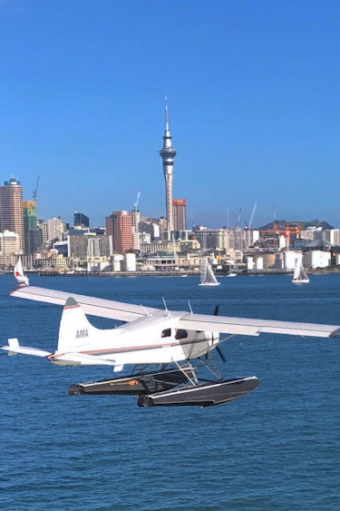 Neuseeland Wasserflugzeug Auckland Hafen